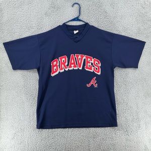 Vintage Trufan V-Neck Atlanta Braves Men’s‎ Sz Large